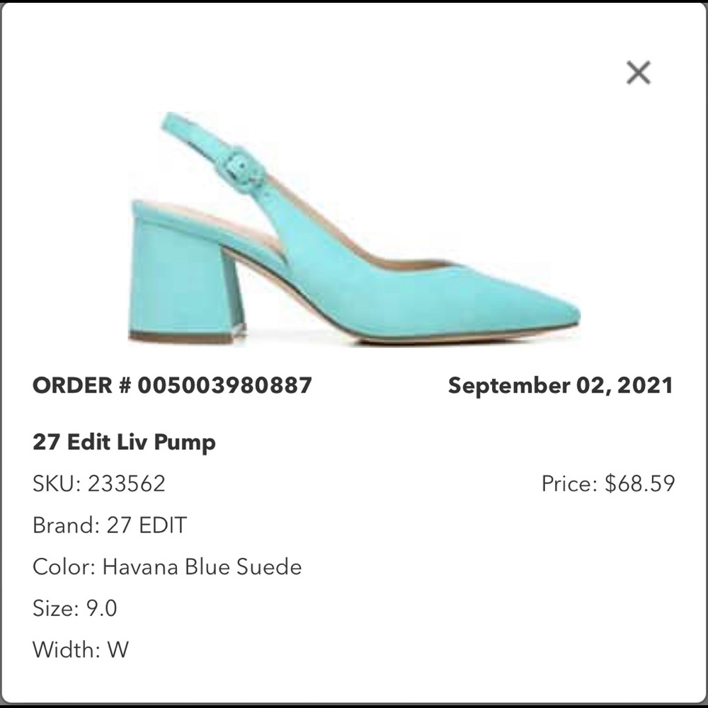 Naturalizer Liv in Havana blue size 9W